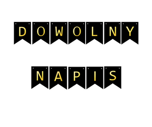 Personalized Gold Flag Banner – Custom Garland per Letter