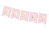 Garland Birthday - HAPPY BIRTHDAY banner, pink