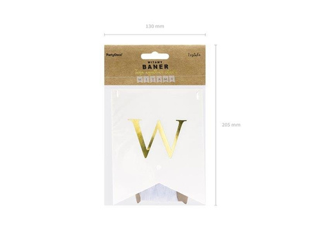 Banner Welcome, white, 15 cm x 80 cm