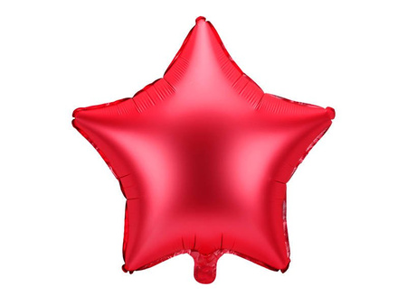 Foil balloon star, red, 48cm red