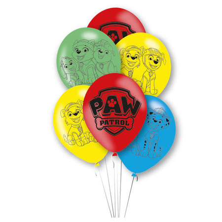 Latex balloons Dog Patrol 28 cm, 6 pcs