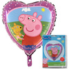 Balloon Foil Heart Pig Pokpa Pink, 46cm