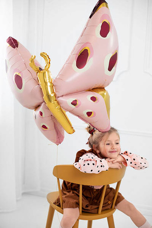 Foil balloon Butterfly pink 120x 87cm