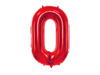 Foil balloon Number 0 red, 86cm