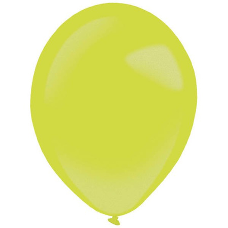 Latex balloons Decorator Metallic Kiwi Green, 28cm, 50 pcs