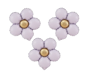 Foil Balloon Purple Daisy 51x43 cm 3 pcs