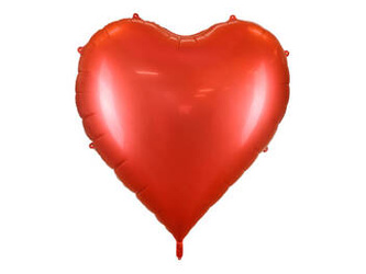 Foil Balloon Red Heart XXL, Valentine's Day, 136x129 cm