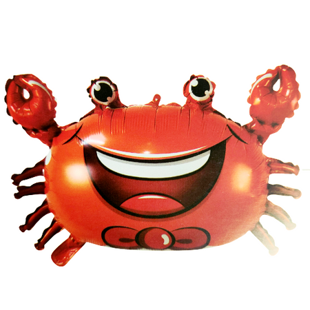 Red crab foil balloon 67x48.5 cm