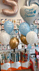 Latex balloons Holy Baptism blue, 50 pcs