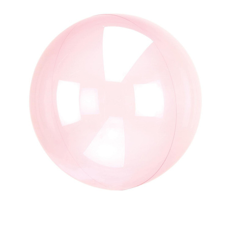 Balloon Transparent Crystal ball Clearz Dark Pink, pink, 45cm