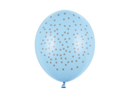 Latex balloons, light in gold dots, 30cm (1 op. / 50 pieces).