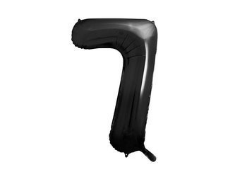 Foil balloon Digit 7 black, 86cm black