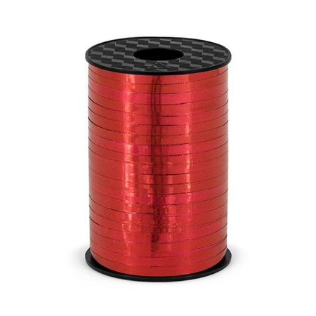 Kunststoffband, Rot Metallic, 5mm / 225m