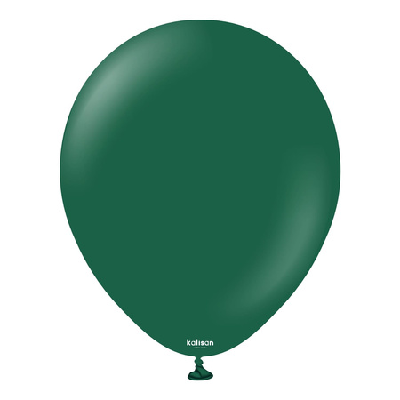 Latex Balloons Kalisan Standard Dark Green, 30cm, 100 pcs.