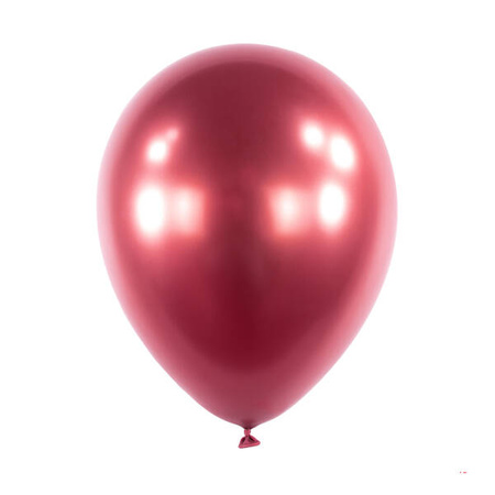 Latex balloons Decorator Satin Luxe Chrome Pomegranate, 28cm, 50 pcs.