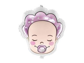Folienballon, Baby, Mädchen, Rosa, 40 x 45 cm