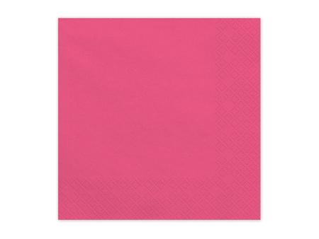 Paper napkins Dark Pink 33x33cm 20 pcs