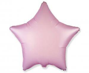 Folienballon Stern,  Rosa, 45cm, Flexmetal