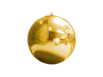Inflatable ball, gold mirrored, 90cm