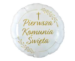 Pierwsza Komunia Święta Runder Folienballon (Ohren), 46 cm