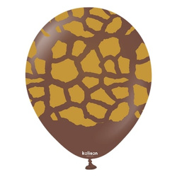 Latex Balloons Safari Giraffe Chocolate Brown, 30cm, 25 pcs.