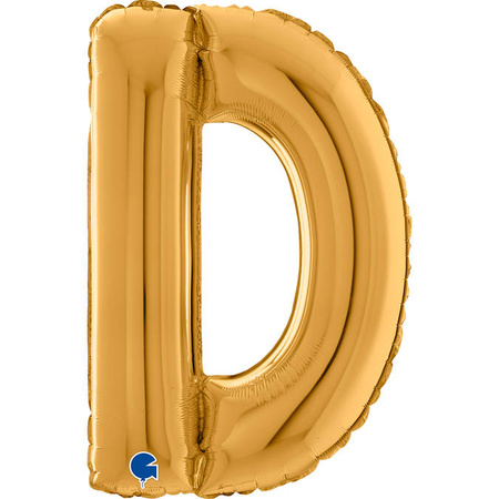Folienballon Buchstabe d, 66 cm, Gold