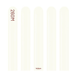 Modeling Balloons 260M, Retro White, 115cm, 100 pieces