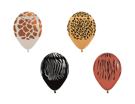 Sempertex Latexballons, Animal Print 30 cm, 25 Stk.