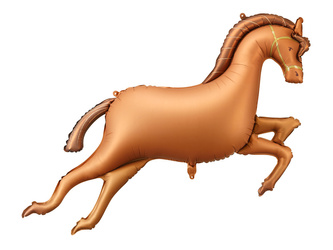 Foil Balloon "Horse" – 125 x 100 cm, Brown