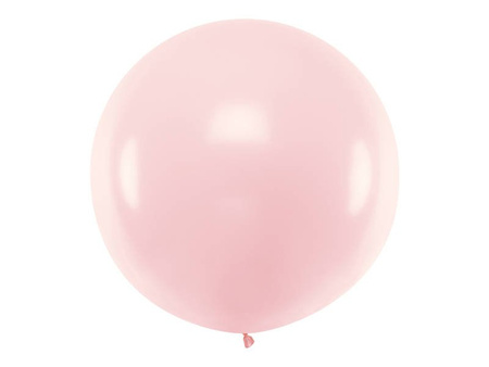 Round balloon, Pastel Pale Pink, 60cm