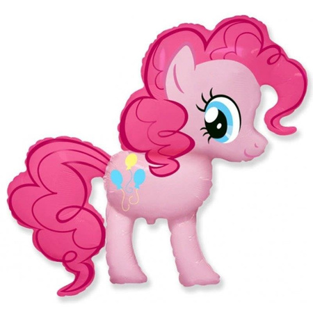 Folienballon - Pinkie Pie. My Little Pony, auf einem Stock, 37 cm