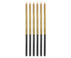 Birthday candles Gold Platinum, 14.5 cm, 6 pcs