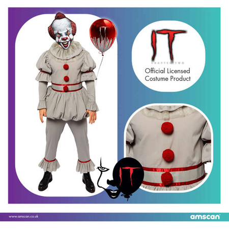 Kostüm, Clownskostüm aus dem Film IT, Größe M/L
