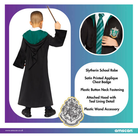 Dress, Costume Disguise Harry Potter, Slytherin 10-12 years