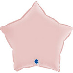 Folienballon - Satin Pastell Rosa Stern 46 cm, Grabo