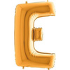 40 foil balloon letter 'E gold