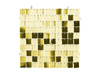 Sequin Panel, Squares, Cold Gold, 30x30 cm, 1 pcs