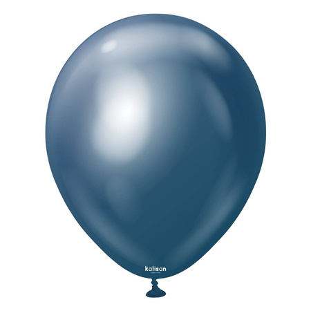 Latex Balloons Kalisan Mirror Navy, 30cm, 50 pcs.