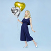 Foil balloon Heart XXL, 61cm, gold