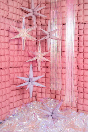 Iridescent decorative curtain - 100 x 200cm