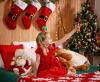 Santa Claus Bell black-gold 12 cm