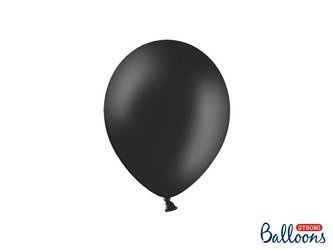 Ballons Strong, Pastell Schwarz, 23cm, 100 Stk.