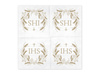 Napkins with a gold print, IHS, 33x33cm, 20 pcs