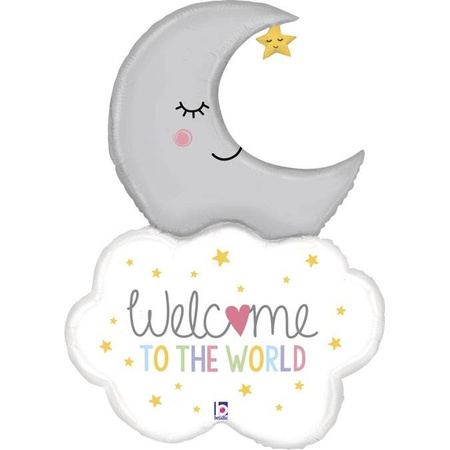 Folienballon Welcome Baby moon 107cm