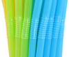 Bent reusable straws, color mix, 5mm, 210mm, 500pcs