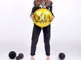 Foil balloon 30th birthday, gold, diameter 45cm