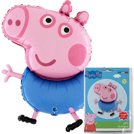 Folienballonschwein George, Peppa 90 cm