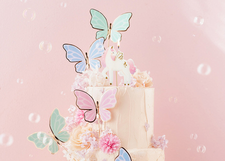 Unicorn Birthday Candle Colour Mix 9 cm