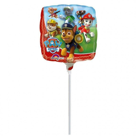 Folienballon, Paw Patrol, auf einem Stock, 23 cm