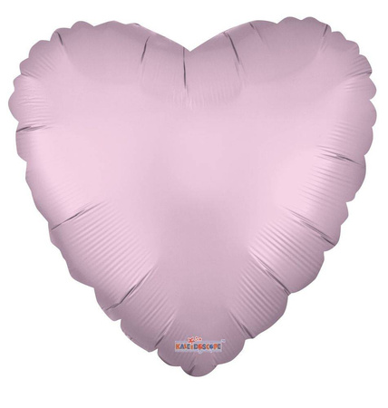 Foil balloon heart, pink mat, 46 cm